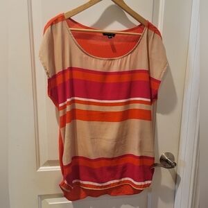 Bebe Colorful Summer Blouse Size S